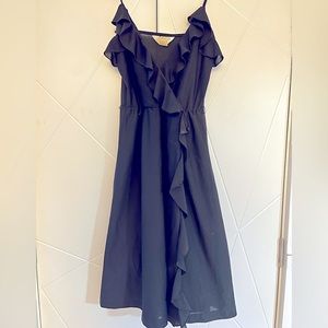VINTAGE JCPENNY brand 70s 1970s cocktail ruffle dress M blouson